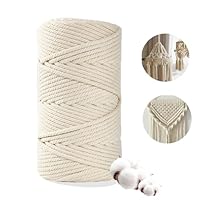 Corda Di Cotone Per Macramè | 60 Metri X 3 Mm | Bianco | Per Giardinaggio, Decorazioni E Fai-Da-Te - Foto 6
