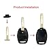 UTSAUTO Replacement For Lexus Key Fob Remote Shell Case Cover Key Fob Cover Housing Fit For Lexus ES GS GX IS LS LX RX SC FCC-2 Pack (Only Casing)