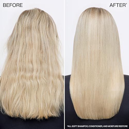 Image of Redken All Soft Shampoo - Moisturizes & Hydrates Dry Hair, Softens & Adds Shine, With Argan Oil, Safe For Color-Treated Hair