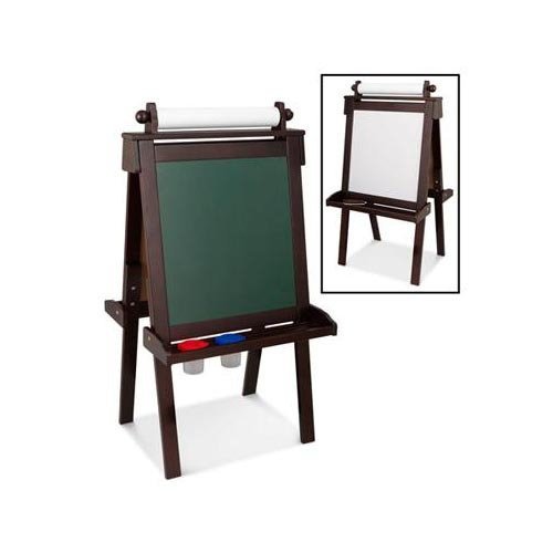 Kidkraft Wooden Easel with 2 Paint Cups Includes Whiteboard, Chalkboard and Tray