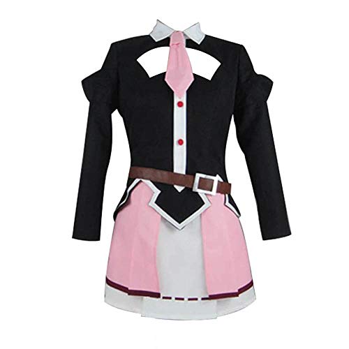 Kono Subarashii Sekai ni Shukufuku wo! Yunyun Dress Cosplay Costume S002 (Female L) Black,Pink