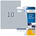 Produktbild HERMA 4099 Wetterfeste Folienetiketten silber, 25 Blatt, 96 x 50,8 mm, 10 pro A4 Bogen, 2500 Stück, selbstklebend, bedruckbar, glänzend, blanko Klebeetiketten Aufkleber aus Folie
