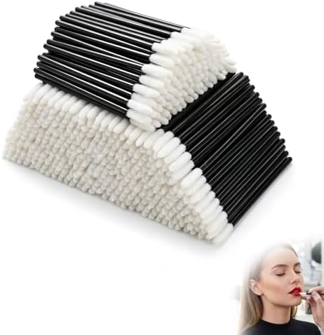 300PCS Cepillos para Maquillaje de Labios, Pinceles Desechables p...