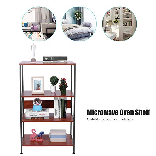 Multifunctionele Magnetron Keuken Plank, 4 Tier Keuken Opslag Kast Opslag Plank Metalen Frame Multilayer Magnetron Rek… - Image 4