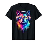 Bulldog Francés DJ Cultura Pop Arte Camiseta