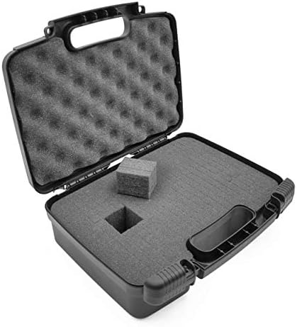 CASEMATIX 12" Customizable Foam Case for Portable Electronics - Hard Carrying Case with Pre-Diced Foam Interior for Use As Pico Projector Case, Microphone Case, Recorder Case and More
