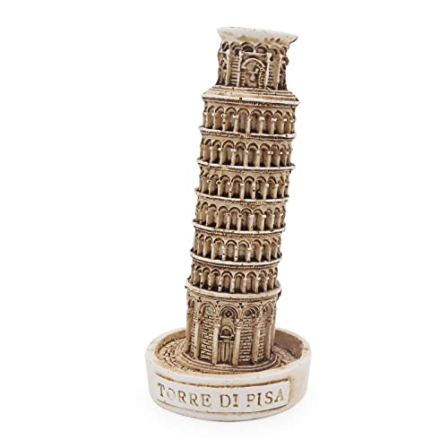 Image of Leaning Tower of Pisa Fish Tank Decorations Reptile Turtle Lizard Spider Tanks Terrarium Building Construction Decor Ornament Pet