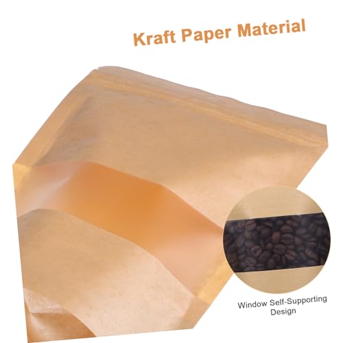 Sachets Kraft Refermables pour Conserver le Café Vert et les Biscuits Maison - 5