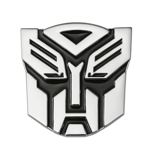 Image of Trans-Formmer Emblem /Sticker 3D Metal Badges Logo for All Cars & Bikes Fuel Tank (Silver)