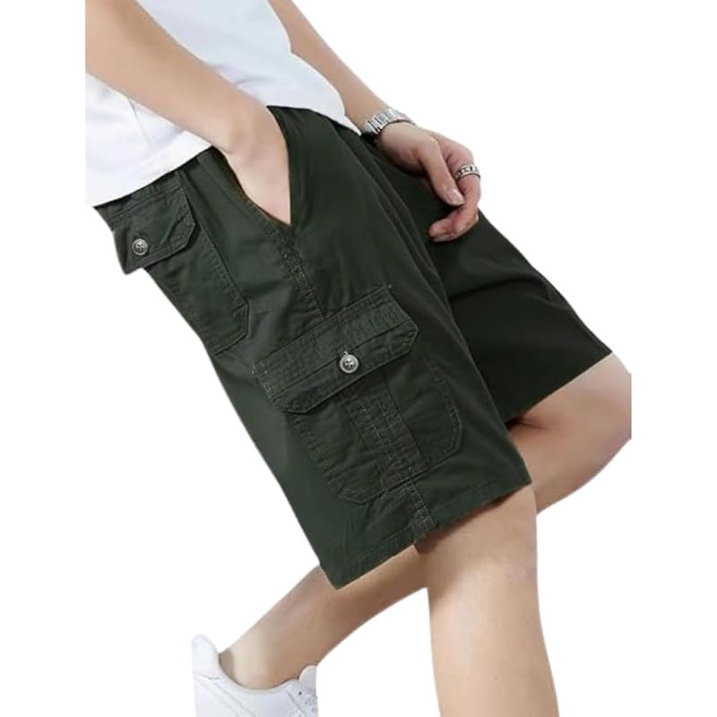 Image of Amazon Brand - INKAST Men Casual Cotton Shorts with Multiple Pockets Comfortable Breathable Fabric Stylish & Durable Design