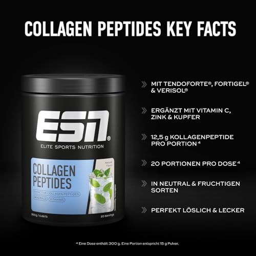 ESN Collagen Peptides, Natural, 300 g - made in Germany 3