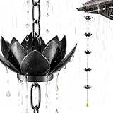 Ysislybin Regenkette, 1.2M Regenablaufkette Schwarz Regenkette mit...