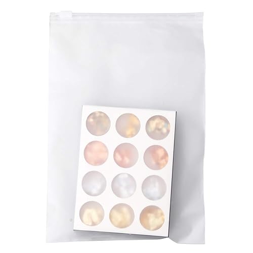 Miniatura 8 de Wedong - Juego de 12 cajas de papel de aluminio para arte de uñas, purpurina dorada y plateada para uñas, para decoración de uñas, bricolaje