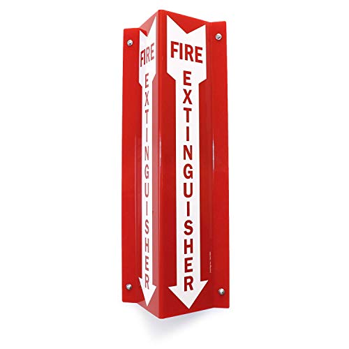 SmartSign “Fire Extinguisher” Projecting Sign, Fire Extinguisher with Arrow | 4