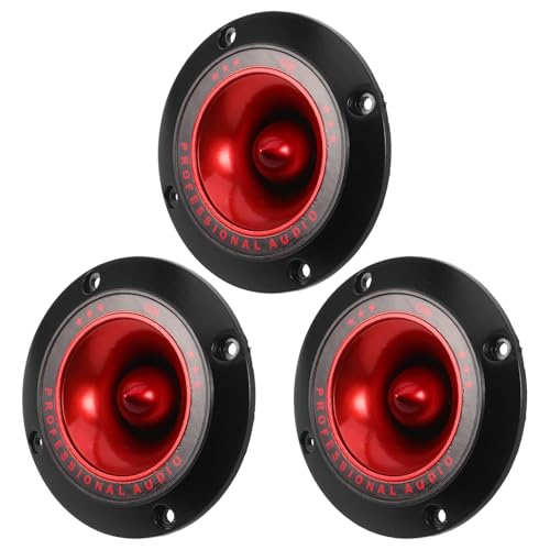 Amosfun Tweeter Piézoélectrique à Pavillon Lot de 3 pour Haut-Parleurs Aigu et Subwoofer, Conçu...
