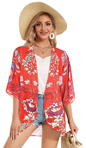 Image of Swimsuit Coverups for Women Sarong Beach Bikini Wrap Sheer Short Skirt Chiffon Scarf for Swimwear