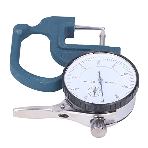 Calibrador de espesores digital, rango 0-10 mm, herramienta de medición de espesor con esfera redonda y caja de plástico, aleación de aluminio de alta precisión miniatura 6