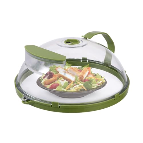 Cubierta para alimentos para microondas, cubierta para tapa de microondas, alfombrilla para microondas y cubierta para alimentos con depósito de agua, tapas transpirables fáciles para alimentos, cesta