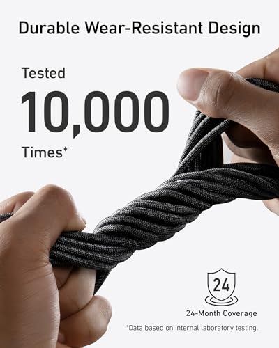 image for Anker USB C Cable, 240W Bio-Braided Type C Fast Charge Cord for iPhone