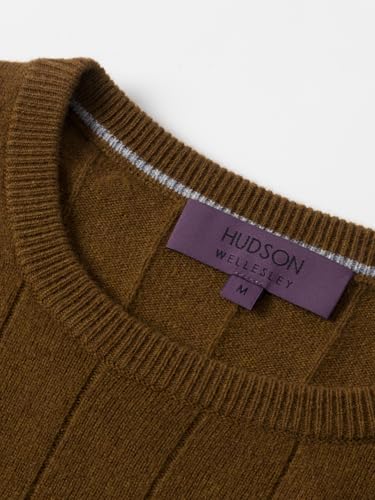 Crew Neck 100% Merino Wool Sweater for Men Pullover Ribbed Casual Fitted Long Sleeve Knit Tops3