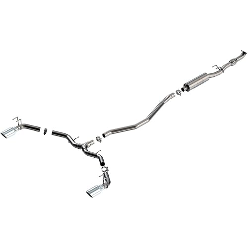 Borla 140922 - S-Type™ 304 SS Cat-Back Exhaust System with Split Rear Exit