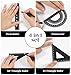 4 Pcs Metal Protractor, Drafting Metal Triangle Ruler & Protractor Set for Engineers, Students, Draftsmen, School Office Supplies (Black)
