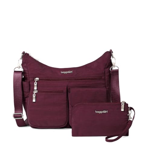 Image of Baggallini Modern Everywhere Crossbody Bag for Women 11x9x4.5 Rfid Hobo Bag