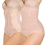 ABLESA Shapewear for Women Tummy Control 2 Pack - Stomach Shapewear With Girdles for Women Extra Fir