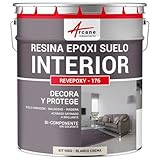 ARCANE INDUSTRIES Resina Epoxi para Suelo Interior - REVEPOXY - 176 - Blanco Crema - RAL 9001