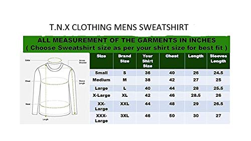Image of T.N.X Men's Cotton Hooded Neck Hoodies