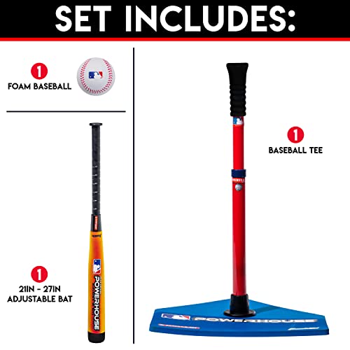 Franklin Sports MLB Adjust-A-Hit Youth Tee Ball Set