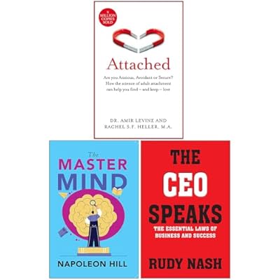 Attached Are you Anxious Avoidant or Secure?, The Master Mind & The CEO Speaks 3 Books Collection Set