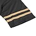 DEHANER American Football Jersey Men Women Fashion Mesh Halloween Shirts V-Neck Workout Pullover Gold Stripe-Black Jersey Size 2X-Large