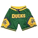 D-5 Men Basketball Shorts Mighty Ducks Sport Shorts Green/Black (as1, Alpha, m, Regular, Regular, Gr