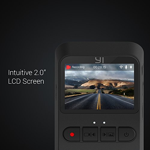 Image of YI Mini Dash Cam, 1080p FHD Dashboard Video Recorder, Wi-Fi Car Camera with 140 Degree Wide-Angle Lens, Night Vision, G-Sensor, 2 inch LCD Screen, Loop Recording