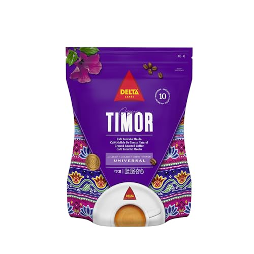 Delta Cafés Origem Timor - café moído equilibrado e exótico com notas de chocolate e especiarias doces, 220 g
