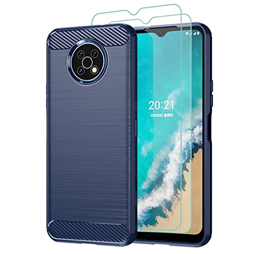 Osophter for Nokia G50 Case,Nokia G50 5G Phone Case with 2pcs Screen Protector Shock-Absorption Flexible TPU Rubber Protective Cell Phone Cover for Nokia G50 5G(Navy Blue) Osophter for Nokia G50 Case,Nokia G50 5G Phone Case with 2pcs Screen Protector Shock-Absorption Flexible TPU Rubber Protective Cell Phone Cover for Nokia G50 5G(Navy Blue)