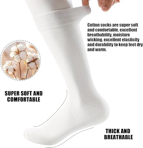 Mens Sport Running Calf Socks 3 Pack Performance Cushioned Breathable Dress Socks for Men3