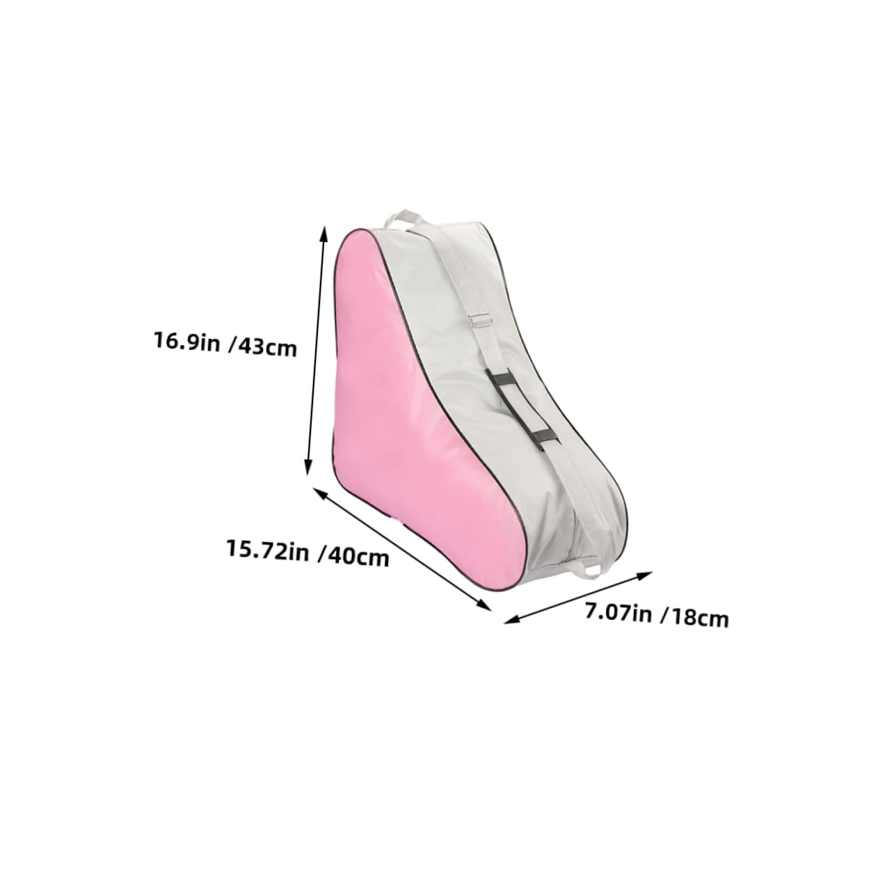 GOOHOCHY 2pcs Ice Skating Bag for Women Skates Storage Bag Handbag Pouch for Figure Roller Skates Sturdy Tote and Triangular Backpack Design