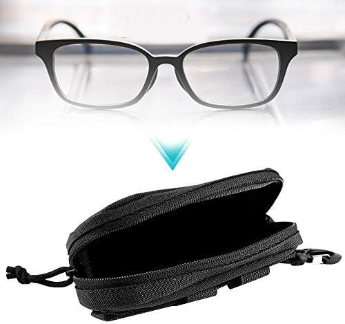 Outdoor Shockproof Sunglass Casse Portable Universal Protective Cover Pouch Bag Glass Carrying Case(Black)