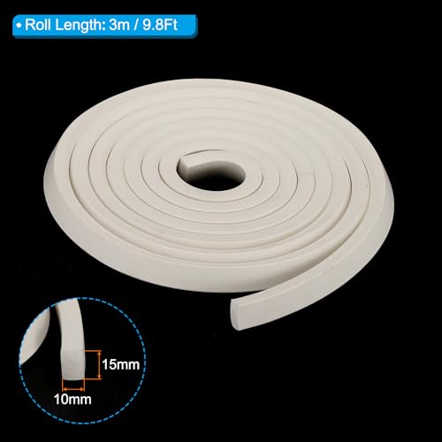 Bande d'étanchéité mousse silicone cordon coupe-froid caoutchouc blanc