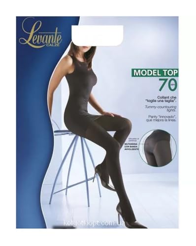 Collants femme taille unique Levante TOP 70 COLLANTS opaque noir cache-coeur