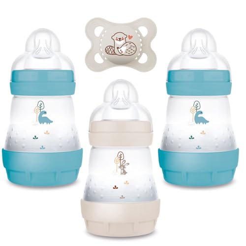 MAM Easy Start™ anti-colique 160 ml Nature Biberon, lot de 3 + MAM 0-6 Sucette silicone