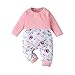 Genérico Mono niña estampado surtido bebé Color Floral niño ropa infantil niños y mono Monos Mujer Elegantes (Pink, 0-3Months)