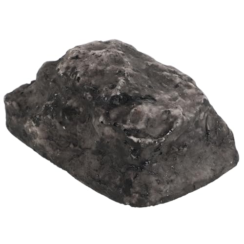 HOMSFOU Boîte à clés en résine cachée avec couvercle en pierre artificielle et bouchon résistant aux intempéries Compartiment secret extérieur pour jardin