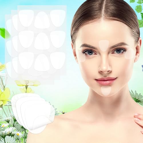 72 Pcs Triangle Wrinkle Patches for Frown Lines, Crow’s Feet & Sm...