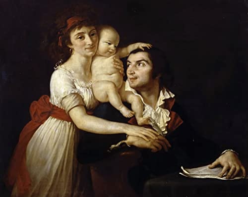 Tableau toile Camille Desmoulins Jacques Louis David déco murale salon 60x90cm