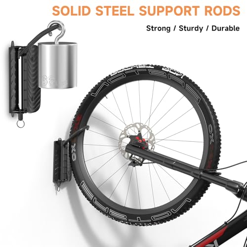 Suporte de parede para garagem, suporte vertical giratório para uso interno, suporte de armazenament