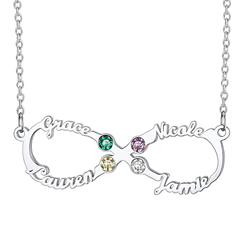 Collier infini prénom personnalisé en acier plaqué or pour sublimer vos tenues d'été