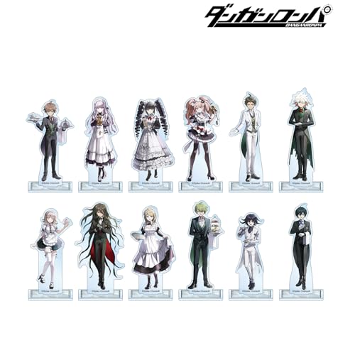 danganronpa series maid amp butler ver trading acrylic stand box of 12